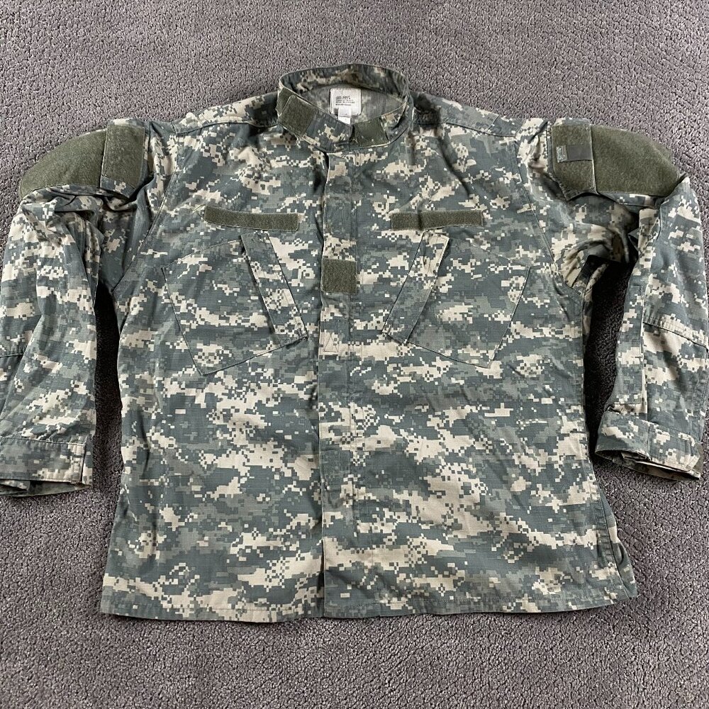 Insect Shield Overgarment Military Full Zip Shirt Jacket Men's Large Camo Army